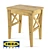 Ikea Ingolf Stool: Functional and Stylish 3D model small image 1
