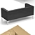 Italian Sitland Matrix Matelassé Sofa - Two/Three Seater 3D model small image 2