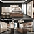 Elegant Infinity Kitchen Collection 3D model small image 2