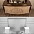 Arkeos KRONOS K100 Sideboard: Elegant Noce Grano 3D model small image 3
