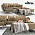 Suita Chaise Longue: Modern Comfort for Your Home 3D model small image 1