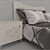 Elegant Florian Bed & Bedside Table 3D model small image 2
