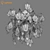 VETRO Lightstar Ceiling Chandelier 3D model small image 3