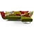 OHLINDA Sofa: Unleash the Light-Footed Individualist 3D model small image 2