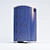 Modern Plastic Toilet Cubicle 3D model small image 1