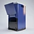 Modern Plastic Toilet Cubicle 3D model small image 3