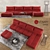 VOSART PONTOS: Stylish 3-Seater Sofa 3D model small image 1