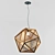 Elegant Islamic Pendant Lamp 3D model small image 1