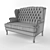 Largo Ottoman: Wide, Deep, and Stylish 3D model small image 3