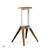 Sleek and Modern K4 Barstool 3D model small image 1