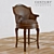 Elegant Swivel Counter Stool 3D model small image 1