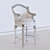 Elegant Swivel Counter Stool 3D model small image 3