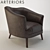 Arteriors Duprey Armchair: Mid-century Elegance 3D model small image 1