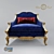 Blue Bliss Armchair 3D model small image 3