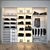 Mebelux Fiorente Wardrobe: 300-60-240 3D model small image 3