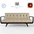 Custom Capitol Sofa 3D model small image 1