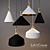 Modern Milky Light Pendant 3D model small image 1