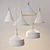 Modern Milky Light Pendant 3D model small image 3