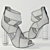 Genuine Leather Ankle Boots 3D model small image 3
