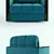 Hoff Milena Armchair: Sleek and Versatile Comfort 3D model small image 3