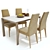 Elegant Calligaris Dining Set 3D model small image 1