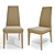 Elegant Calligaris Dining Set 3D model small image 3