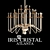Elegant Champagne Crystal Chandelier 3D model small image 1