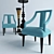 Elevated Armchair: HF14114 MHLiving 3D model small image 2