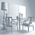 Elevated Armchair: HF14114 MHLiving 3D model small image 3