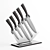 Elegant Bamboo Knife Block 3D model small image 1