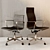 Classic Eames Ribbed Office Chair 3D model small image 1