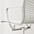 Classic Eames Ribbed Office Chair 3D model small image 2