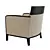 Modern Montbel Armchair 3D model small image 2