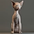 Sphynx: The Hairless Feline 3D model small image 1