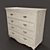 Rustic Charm Chest: 5-Drawer Country Romance 3D model small image 3