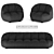 Velvet & Leather Cloud Sofa 3D model small image 3