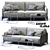 Ditre Italia ELLIOT 3-Seater Sofa: Modern Elegance in Every Detail 3D model small image 1