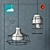 Vintage Eglo Consett Pendant Light 3D model small image 1