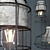 Vintage Eglo Consett Pendant Light 3D model small image 2