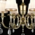 Modern Crystal Pendant Chandelier 3D model small image 2