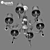 Modern Crystal Pendant Chandelier 3D model small image 3
