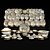 Elegant Porcelain Tableware Set 3D model small image 1