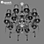 Elegant Crystal Pendant Chandelier 3D model small image 3