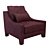 Opera Contemporary Rosalie Armchair 3D model small image 1