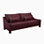 Sleek Opera Contemporary Rosalie Sofa 3D model small image 1