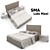 Eco-Leather Lido Maxi Bed 3D model small image 2