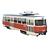 Vintage Tatra T3 Tram 3D model small image 1