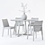 - Scandinavian Designs Fuchsia Dining Set 3D model small image 2