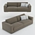 Sleek and Stylish Sofa 3D model small image 1