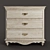 Rustic Romance 3-Drawer Chest 3D model small image 2